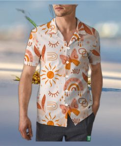 Hand Drawn Rainbow Boho Unisex 3D Hawaiian Shirt Vibrant Gift For Men And Women Holiday