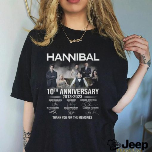 Hannibal 10th Anniversary 2013 – 2023 Thank You For The Memories T Shirt