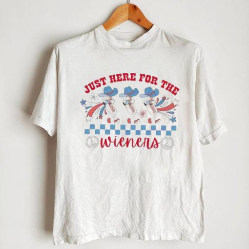 Happy 4th Of July Just Here For The Wieners shirt