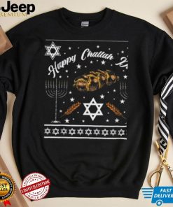 Happy Challah Days Jewish Hanukkah Ugly Christmas Shirt