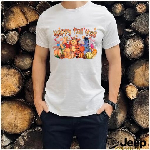 Happy Fall Yall Thanksgiving Movies Character shirt