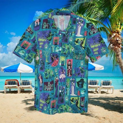 Happy Halloween Outfit Horror Cartoon Comic Theme Hawaiian Aloha Shirts Dh