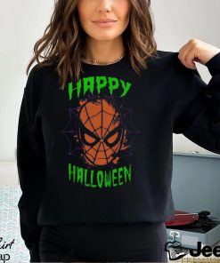 Happy Halloween Shirt, Marvel Spider Man Mask Scary Halloween T Shirt