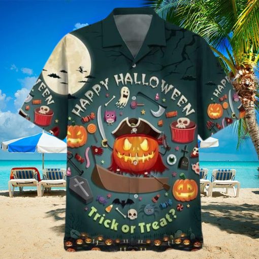 Happy Halloween Trick Or Treat Unisex Hawaiian Shirts