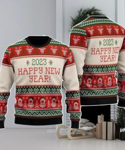 Happy Holiday Pattern Christmas Unisex Ugly Sweater