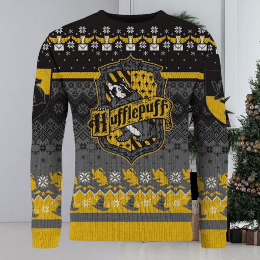 ‘Happy Huffle Days!’ Hufflepuff Ugly Christmas Sweater