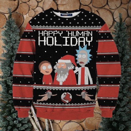 Happy Human Holiday Ugly Christmas Sweater Perfect Holiday Gift