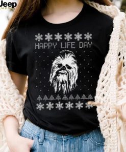 Happy Life Day Chewbacca Star Wars Christmas Shirts, Disney Chewbacca Christmas Shirt