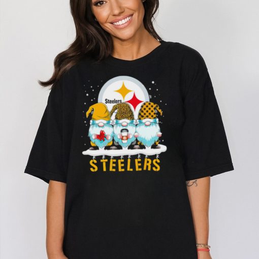 Happy Merry Christmas Gnomes mascot Pittsburgh Steelers football logo gift shirt