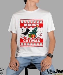 Happy Merry Christmas Meowy Catmas funny shirt