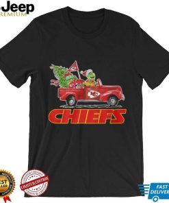 Happy Merry Christmas Snoopy drive a car Kansas City Chiefs shirt