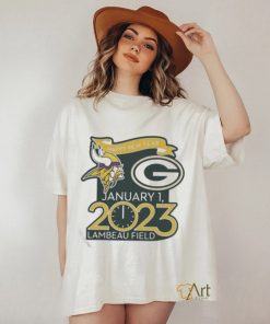 Happy New Years Packers Vs. Vikings Jan. 1 2023 Lambeau Field Gameday Shirt