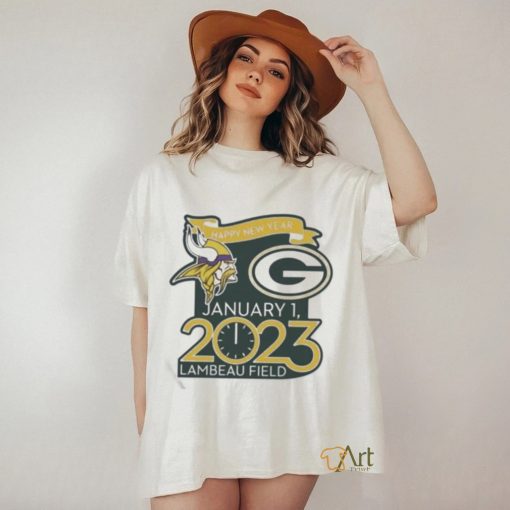 Happy New Years Packers Vs. Vikings Jan. 1 2023 Lambeau Field Gameday Shirt