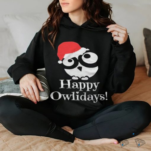 Happy Owlidays Christmas T shirt