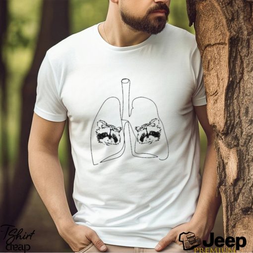 Happy Raccoon Club My Lungs Shirt