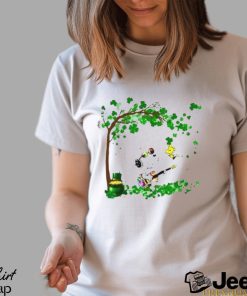 Happy Snoopy And Woodstock St Patricks Day Tree Shirt