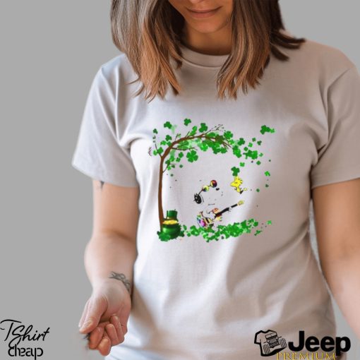 Happy Snoopy And Woodstock St Patricks Day Tree Shirt
