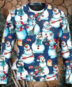 Happy Snowman Xmas Ugly Christmas Sweater Unique Gift For Men And Women