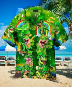 Happy St.pat rex Day Aloha Hawaiian Shirt