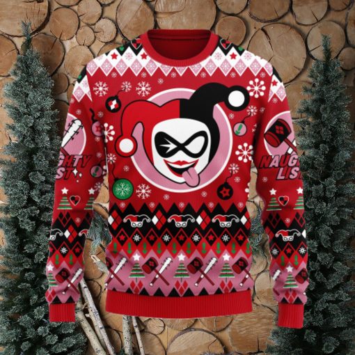 Harley Quinn Christmas Anime Xmas Ugly Christmas Sweater Gift For Men Women