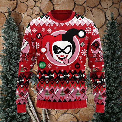 Harley Quinn Christmas Ugly Christmas Sweater Anime Xmas Men And Women Christmas Gift