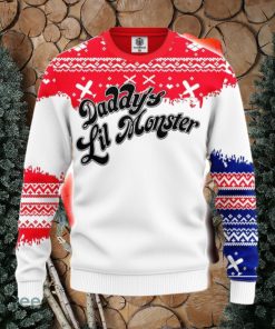 Harley Quinn Daddy’S Lil Monster Ugly Christmas Sweater Amazing Gift Men And Women Christmas Gift