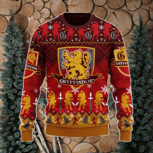 Harry Potter Gryffindor Christmas Ugly Christmas Sweater Xmas Men And Women Christmas Gift