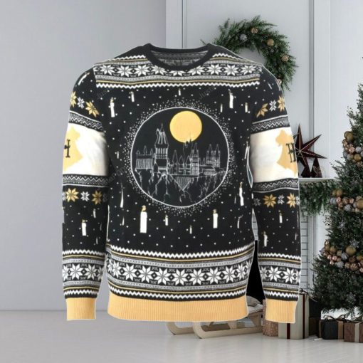 Harry Potter Hogwarts Castle Candles For Unisex Ugly Christmas Sweater