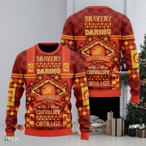 Harry Potter Hogwarts Gryffindor Ugly Christmas Sweater 2023 For Men And Women