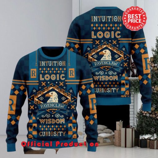 Harry Potter Hogwarts Ravenclaw Intuition Logic Ugly Christmas Sweater