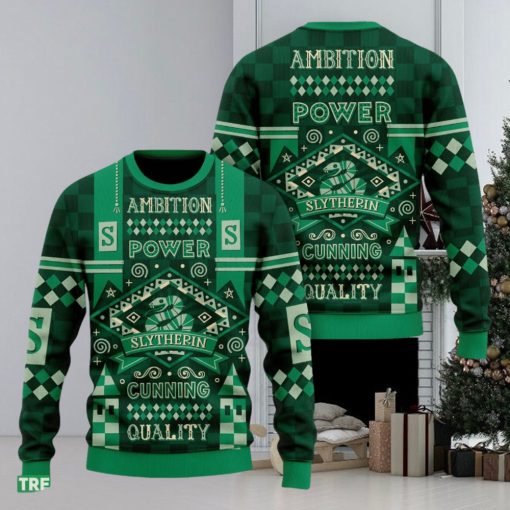 Harry Potter Hogwarts Slytherin Ugly Christmas Sweater 2023 For Men And Women