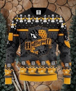 Harry Potter House Hufflepuff Unisex Christmas Ugly Christmas Sweaters