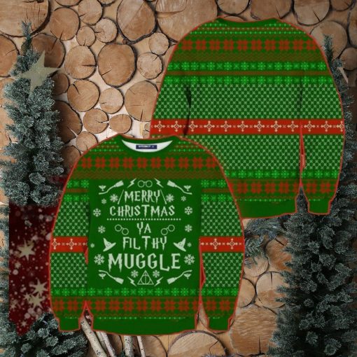 Harry Potter Merry Christmas Fil Thy Muggle Ugly Christmas Sweaters