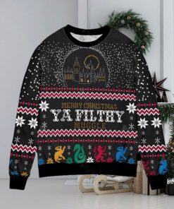 Harry Potter Merry Christmas Ya Filthy Muggle Hogwarts School Ugly Christmas Sweater