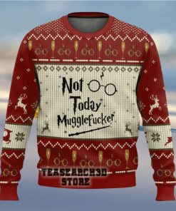 Harry Potter Not Today Mugglefucker Ugly Christmas Sweater