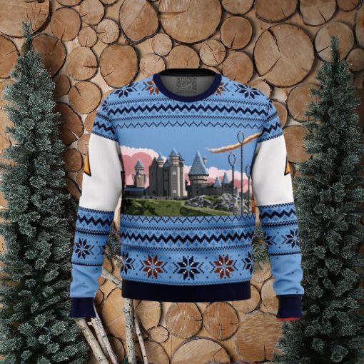 Harry Potter Retro Hogwarts Ugly Christmas Sweaters