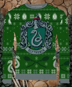 Harry Potter Slytherin Green Christmas Jumper with Sleigh Bells