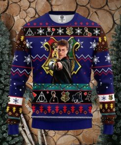 Harry Potter Wand Spells Knitting Ugly Christmas Sweaters