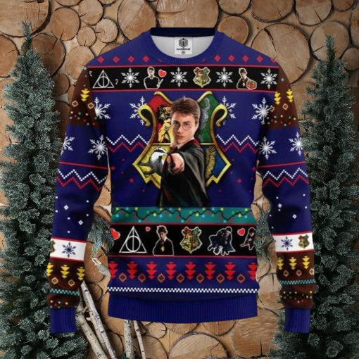 Harry Potter Wand Spells Knitting Ugly Christmas Sweaters