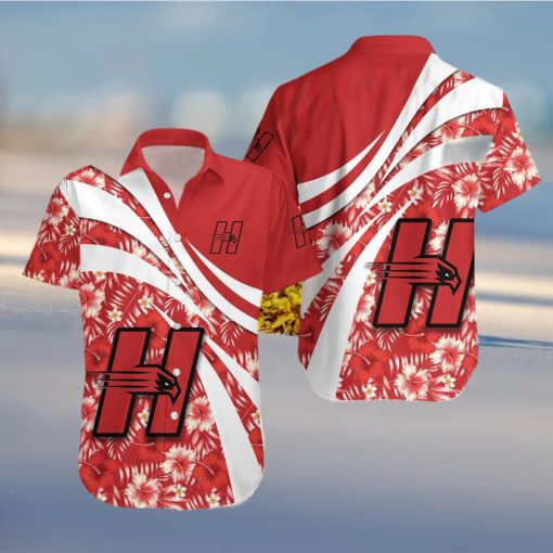 Hartford Hawks 3D Hawaiian Shirt Hibiscus Sport Style NCAA Men And Women Gift For Fans