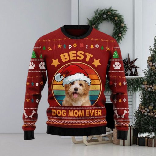 Havanese Best Dog Mom Ever Christmas Ugly Sweater