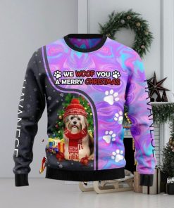 Havanese Hologram Color Ugly Christmas Sweater Best Gift For Men And Women