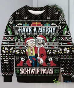 Have A Merry Schwiftmas Sweater Rick & Morty Ugly Christmas Sweater