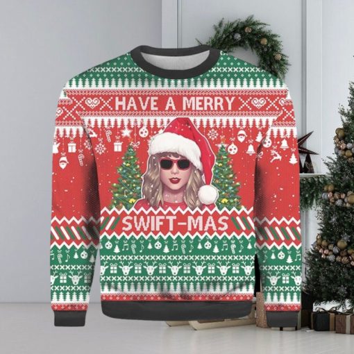 Have A Merry Swiftmas Taylor Ugly Sweater 3D Hoodie All Over Print