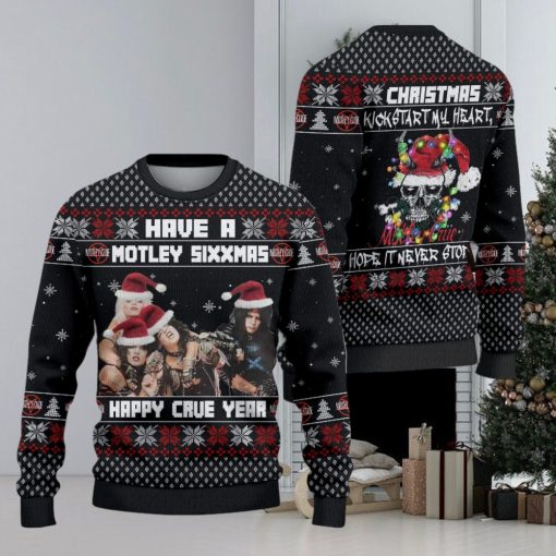 Have A Motley Sixxmas Happy Crue Year Ugly Christmas Sweater