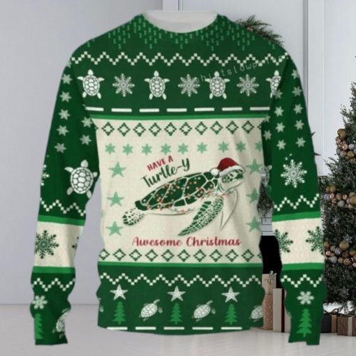 Have A Turtle y Awesome Christmas Ugly Sweater Party