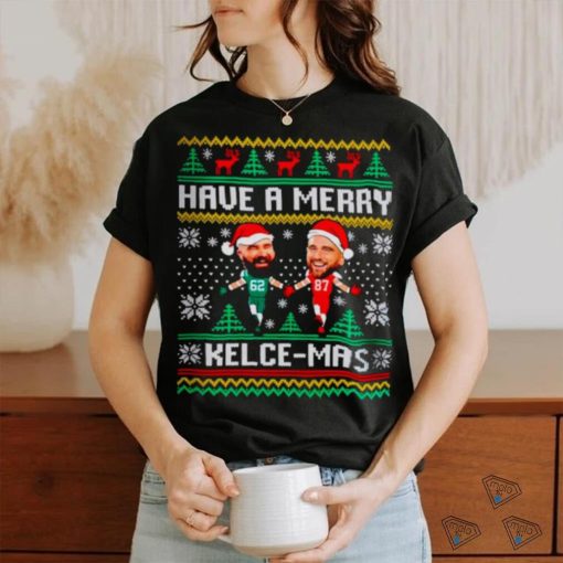 Have a merry Travis Kelce Ugly Christmas shirt