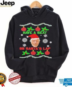 Have a seat on Santa's lap Epstein Christmas shirt