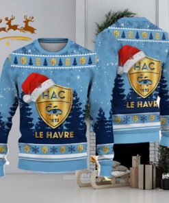 Havre Athletic Club Ugly Christmas Sweater Santa Hat Logo Tree Gift For Men And Women