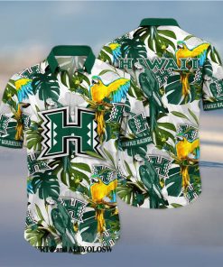 Hawaii Rainbow Warriors NCAA Flower Full Print 3D Hawaiian Shirt